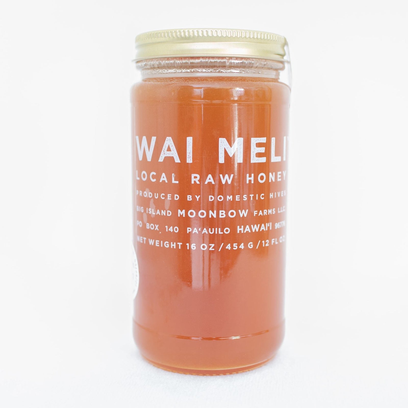 Wai Meli - Macadamia Blossom Honey - 16oz - Front View