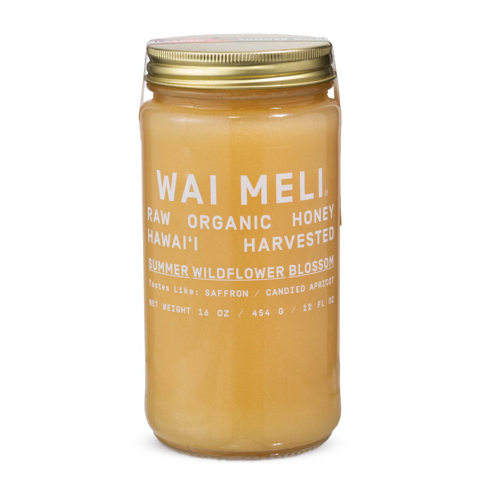 Summer Wildflower Blossom Honey - 16oz - Front View | Wai Meli