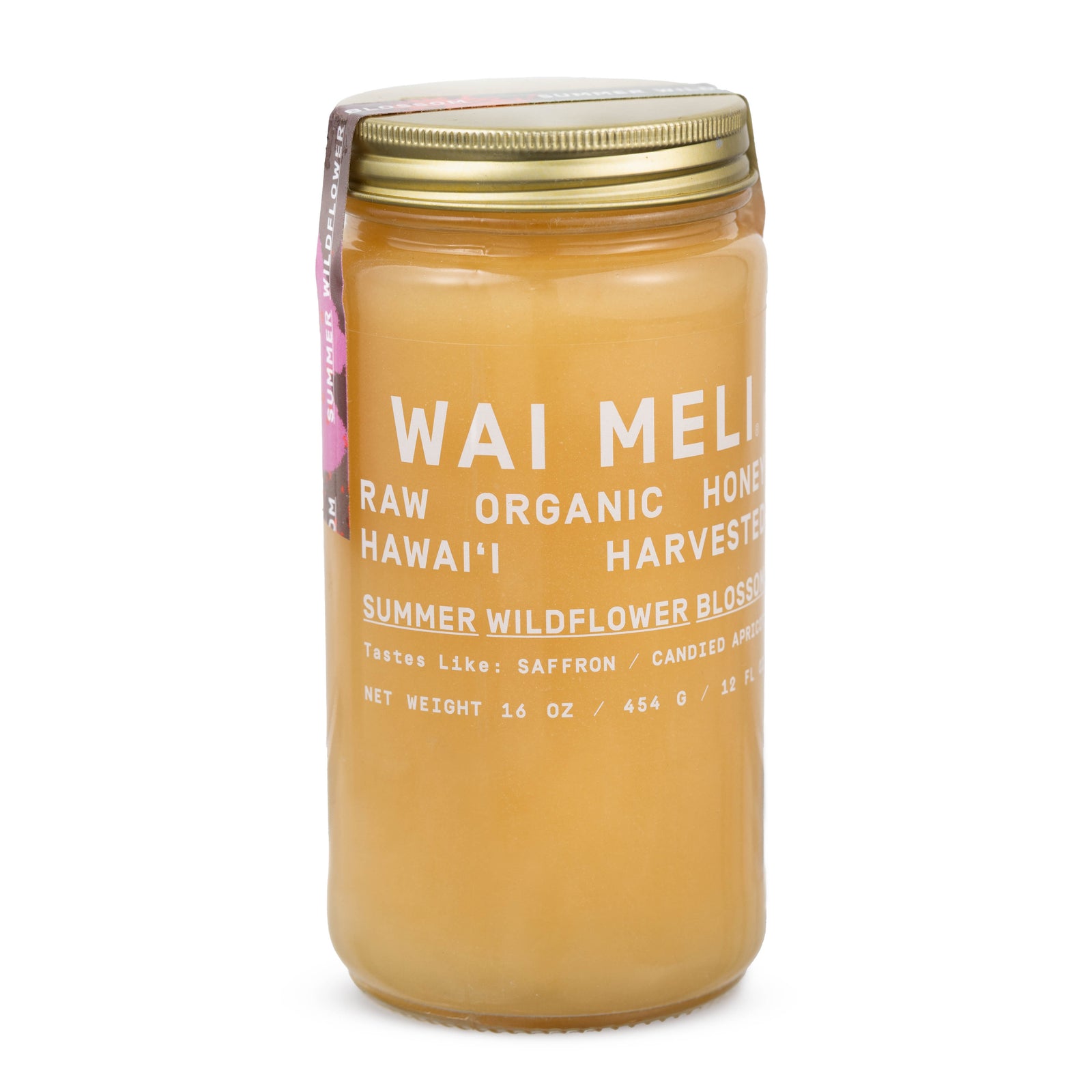 Summer Wildflower Blossom Honey - 16oz - Front View | Wai Meli