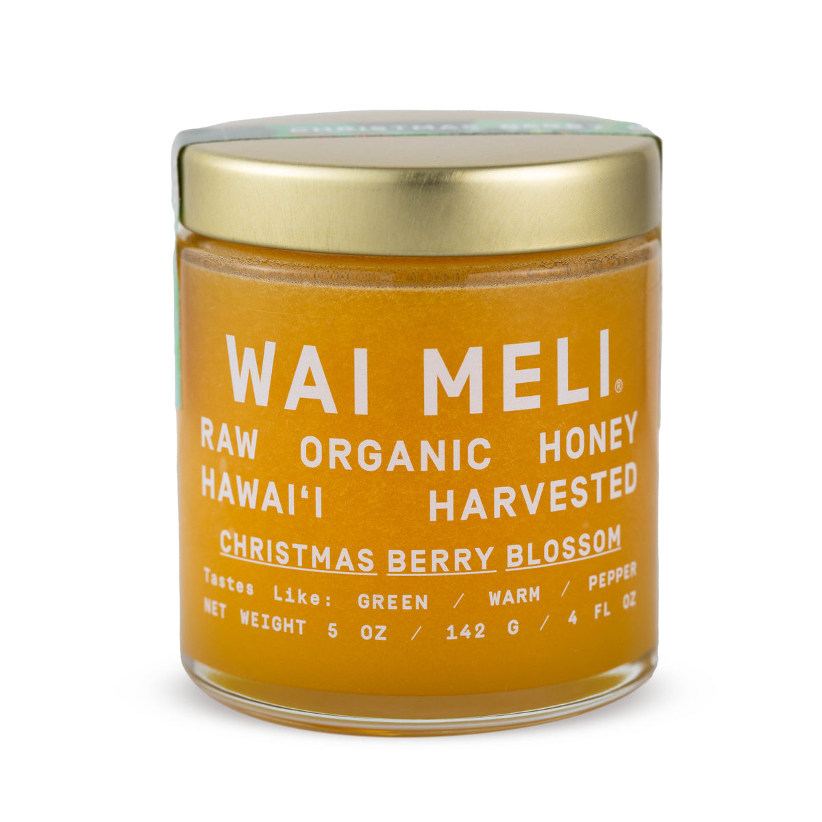 Christmas Berry Blossom Honey - 5oz - Front View | Wai Meli