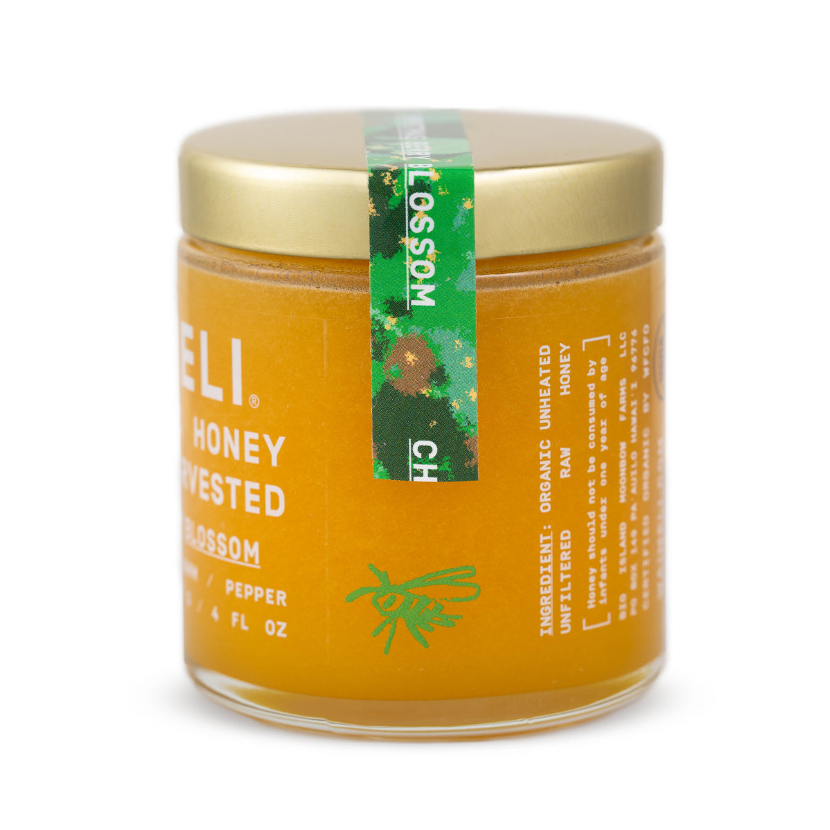 Christmas Berry Blossom Honey - 5oz - Side View | Wai Meli