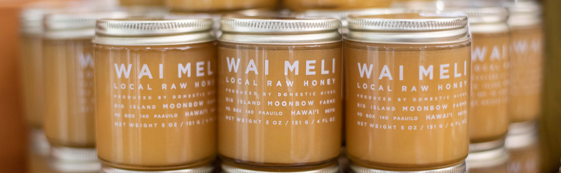 Jars of Wai Meli Honey