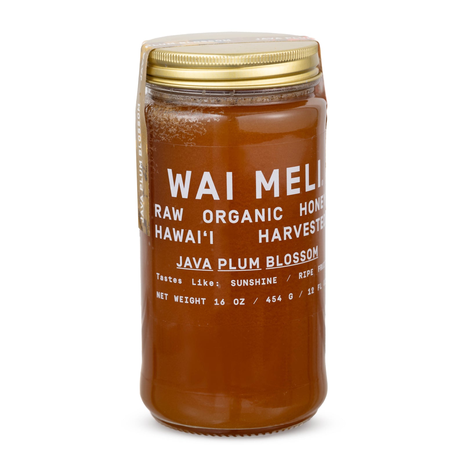 Java Plum Blossom Honey - 16oz - Side View | Wai Meli