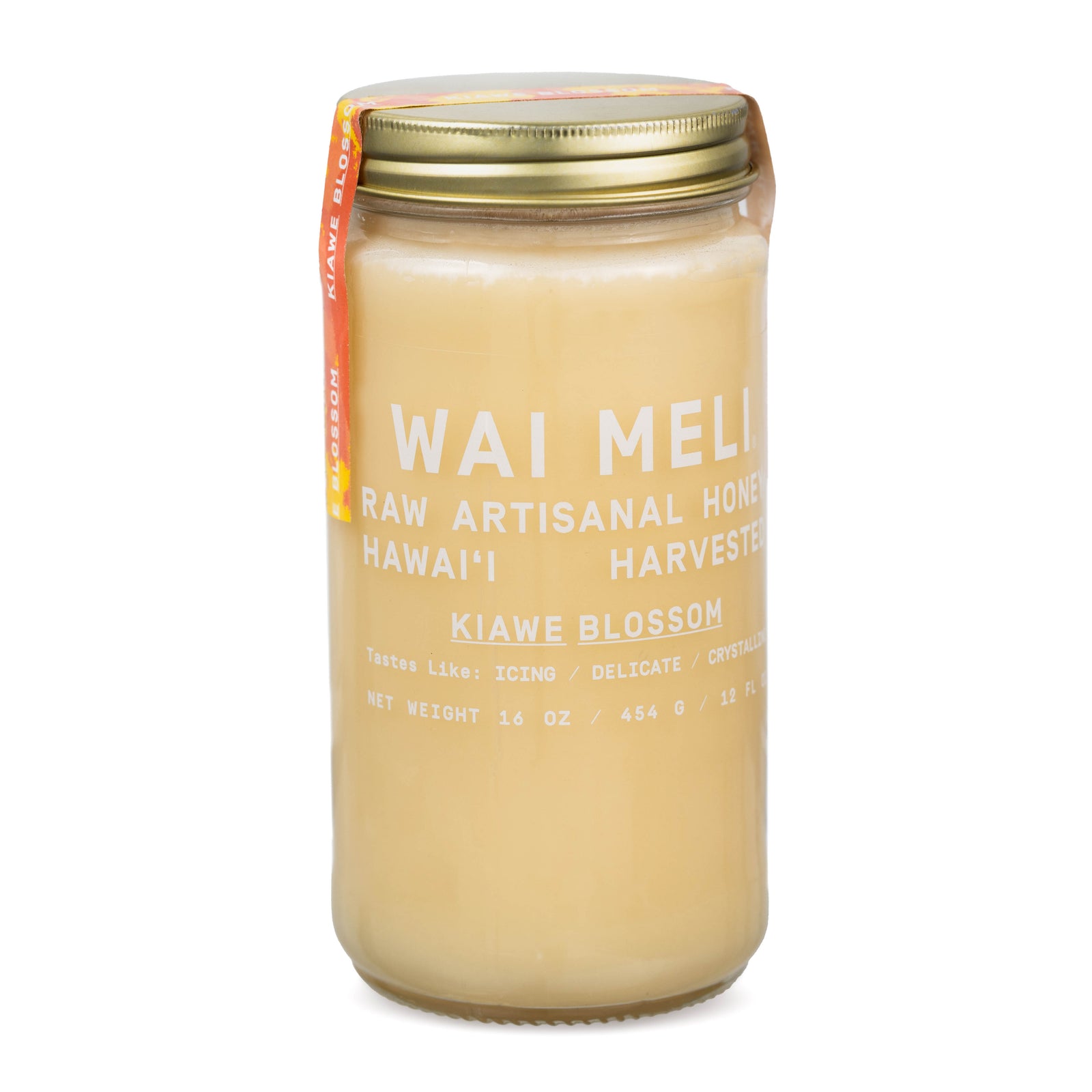 Kiawe Blossom Honey - 16oz - Front View | Wai Meli