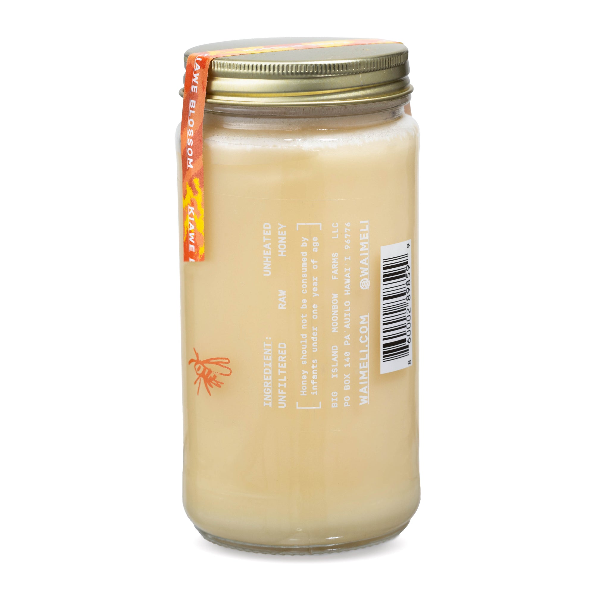 100% Raw Hawaiian White Kiawe Honey - 16oz | Wai Meli Honey