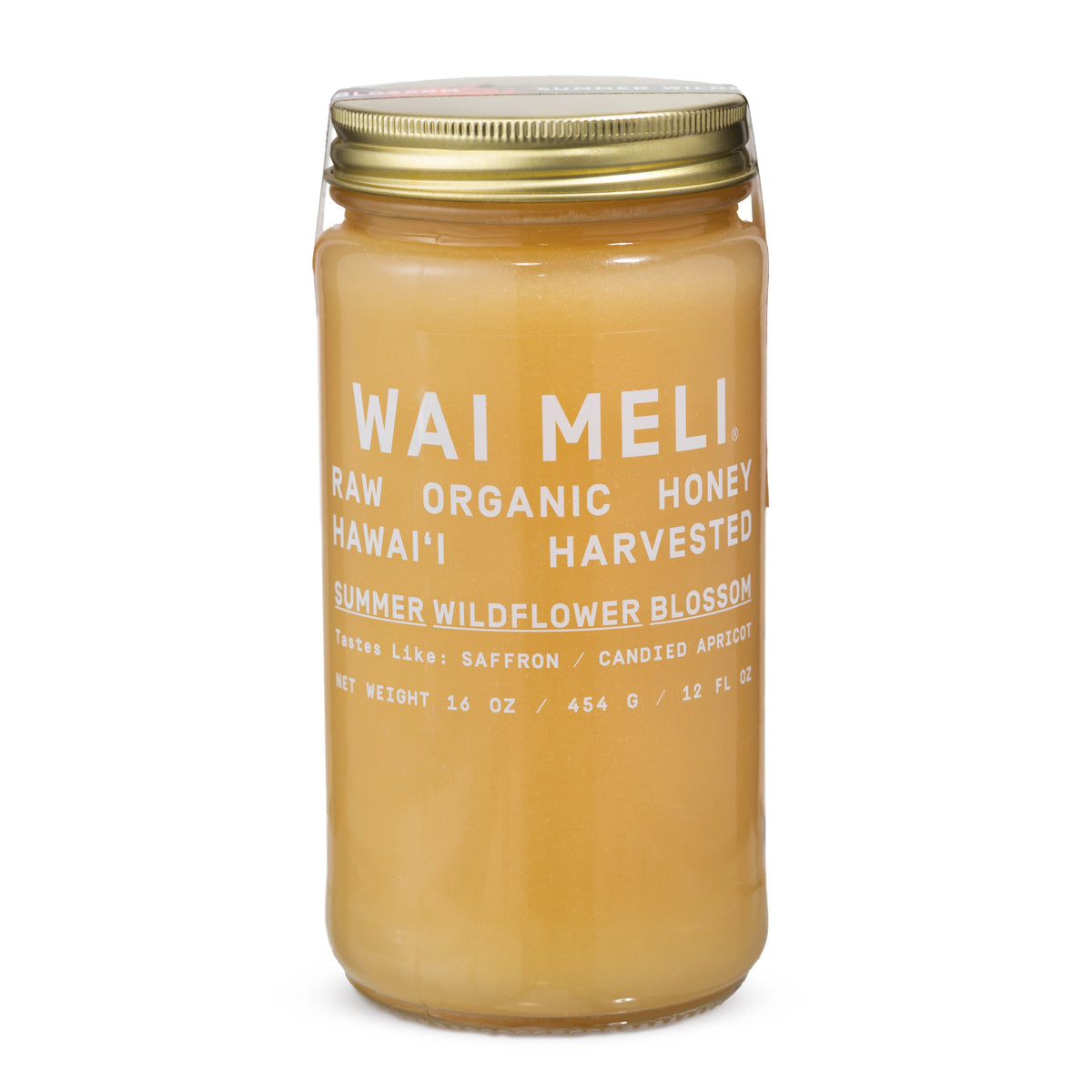 Summer Wildflower Blossom Honey - 16oz - Front View | Wai Meli