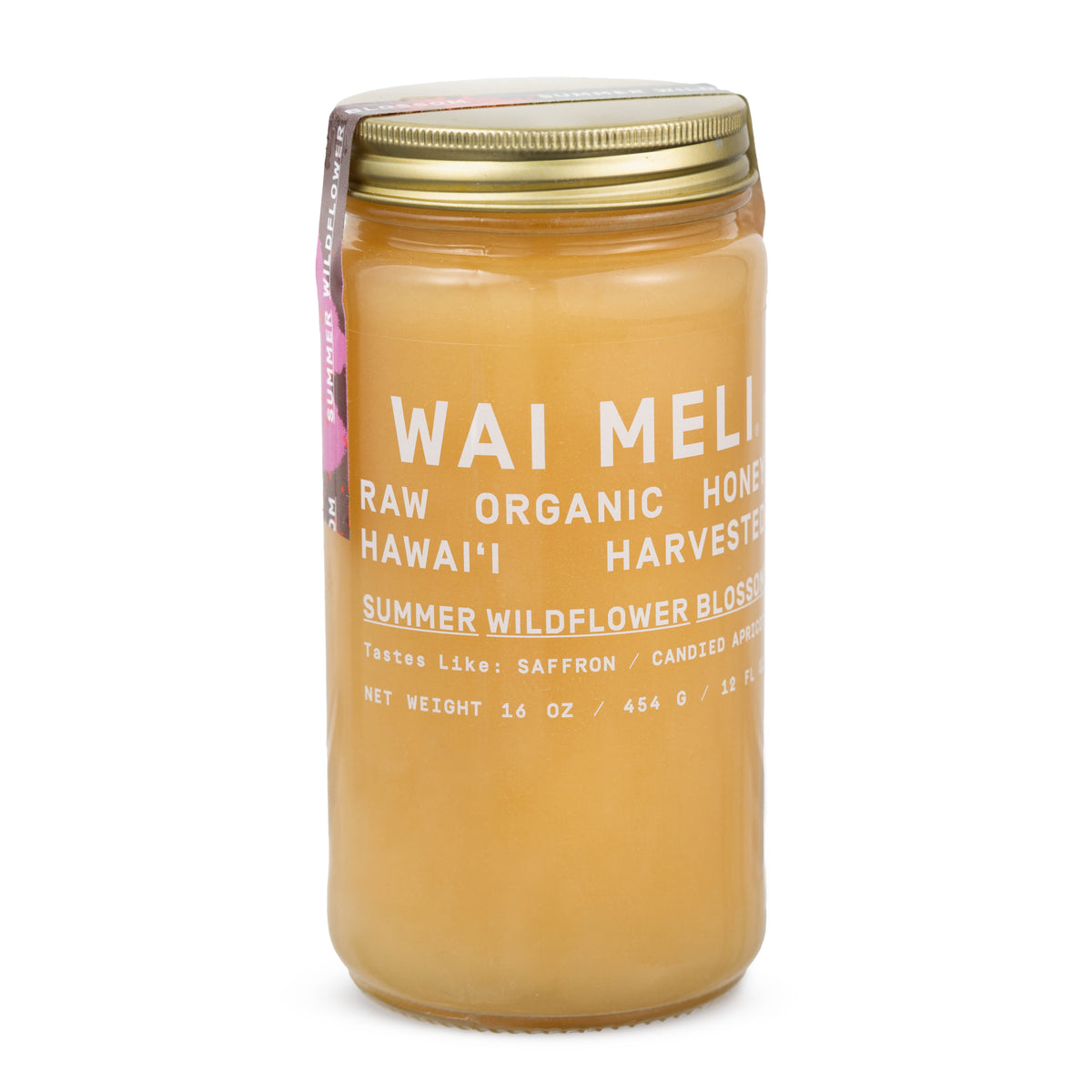 Summer Wildflower Blossom Honey - 16oz - Front View | Wai Meli