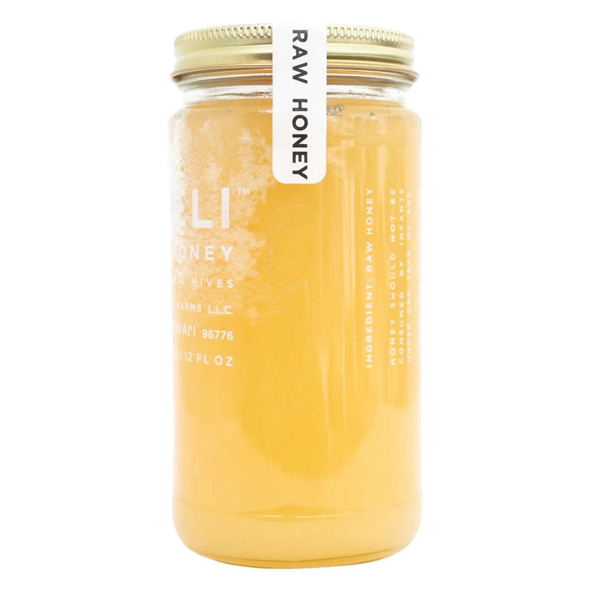 Wai Meli - Kiawe Coconut Blossom Honey - 16oz - Side View