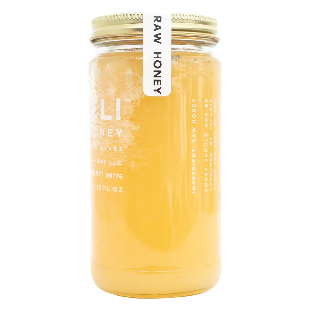 Wai Meli - Kiawe Coconut Blossom Honey - 16oz - Side View