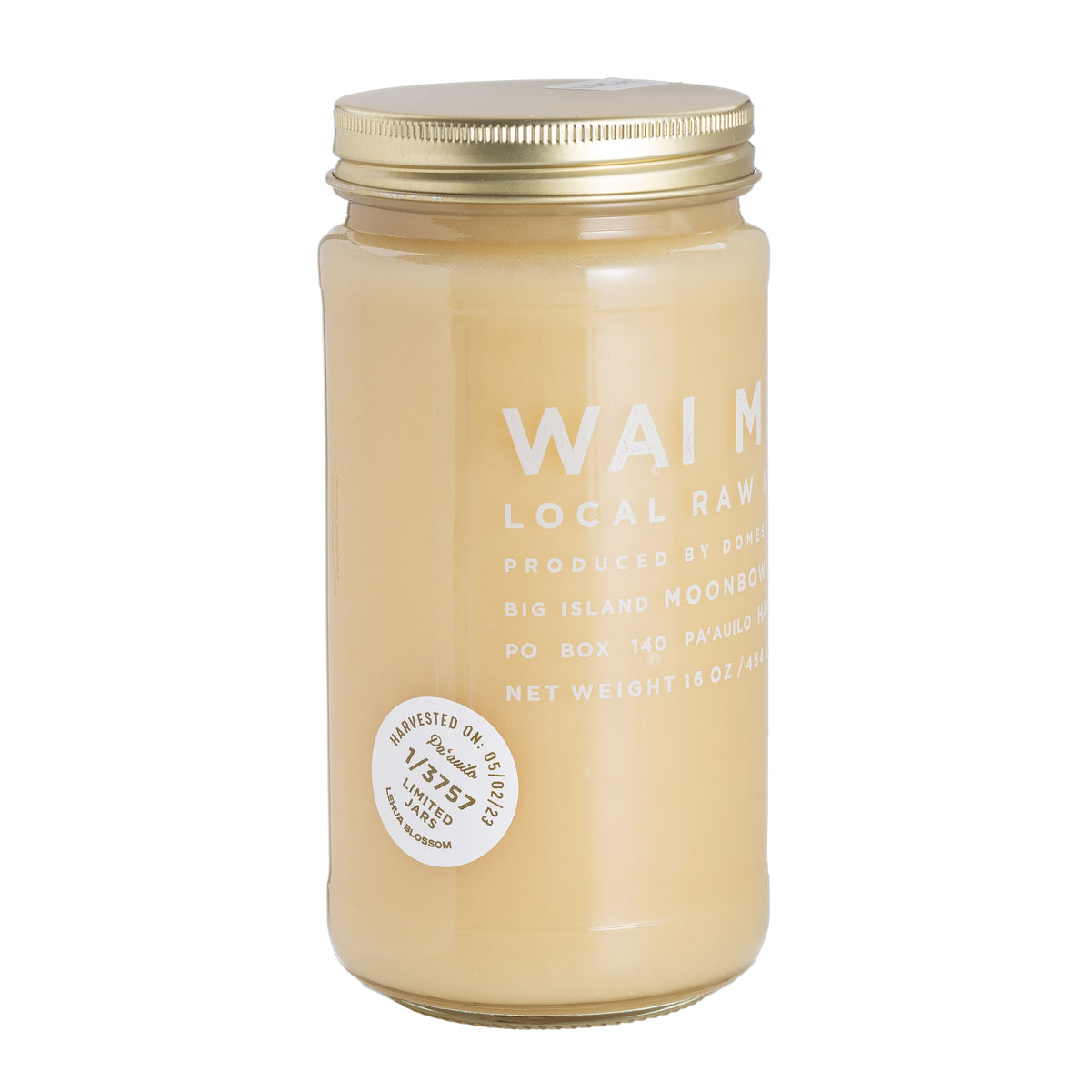 Wai Meli - Lehua Blossom Honey - 16oz (LEH-16OZ) - Side View