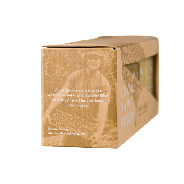 Boxset Trio Raw Hawaiian Honey Tasting Gift Set | Wai Meli Honey