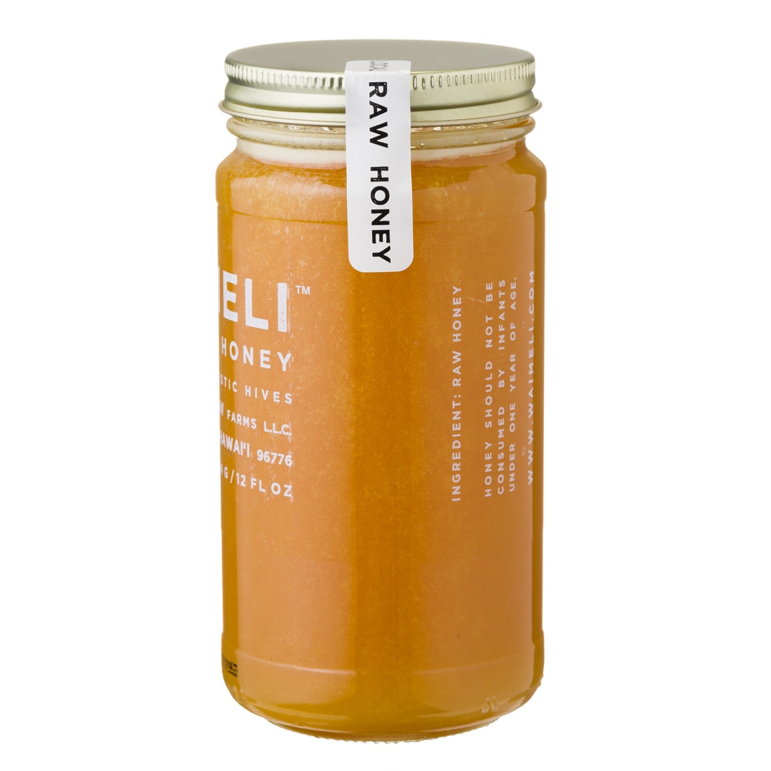 Wai Meli - Christmas Berry Blossom Honey - 16oz - Left Side View