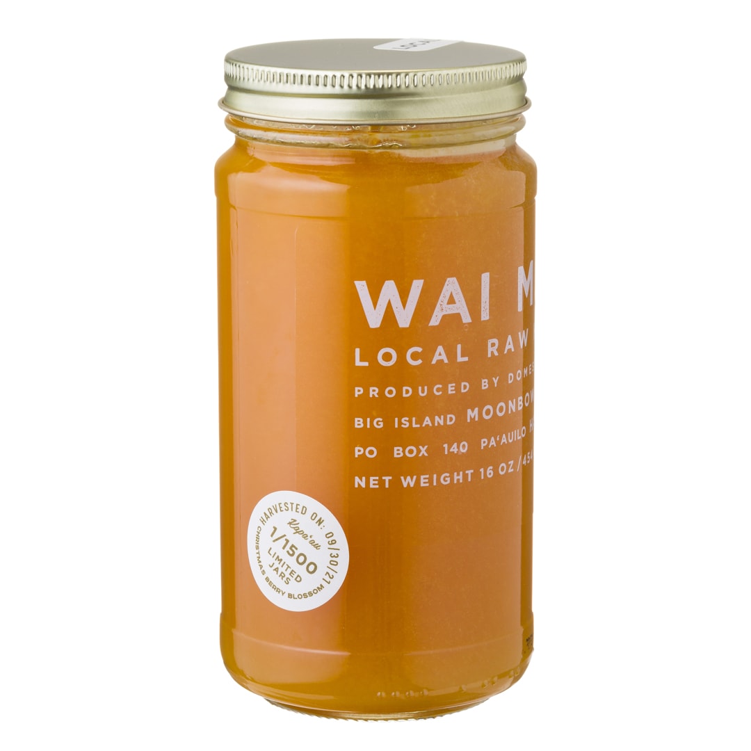 Wai Meli - Christmas Berry Blossom Honey - 16oz - Side View
