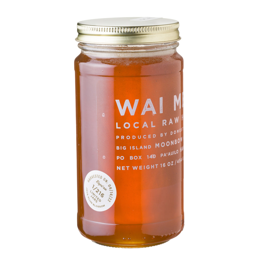 Wai Meli - Java Plum Blossom Honey - 16oz - Side View